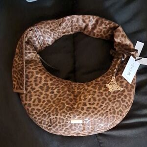 Jessica Simpson Leopard-Print Hobo Bag - Brown
